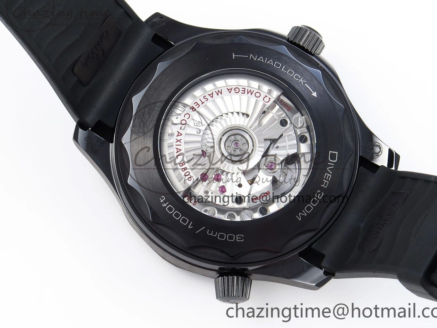 0316 SEAMASTER 300M 43.5MM BLACK CERAMIC VSF 1:1 BEST EDITION BLACK DIAL ON BLACK RUBBER STRAP A FashionForward 7766